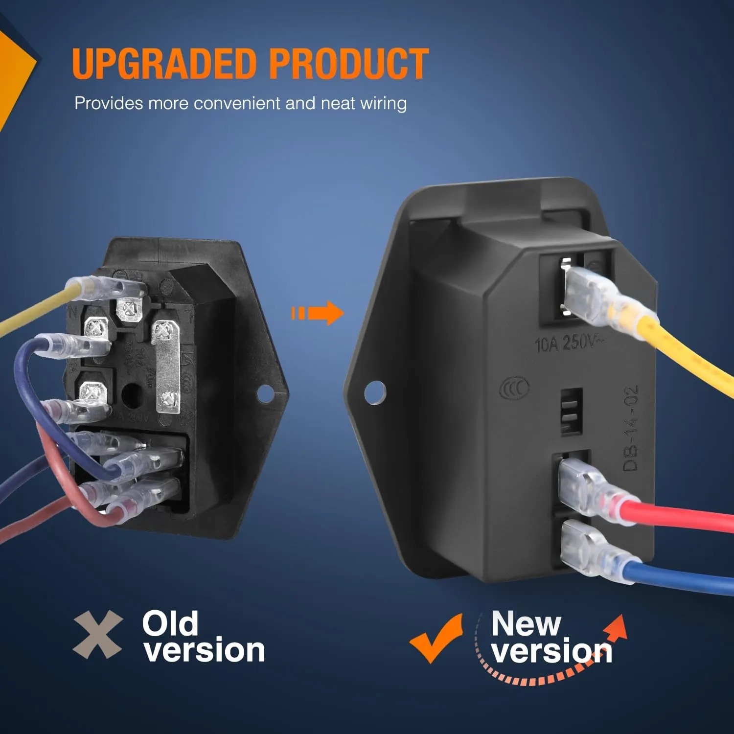 10A 250V AC Power Socket Inlet