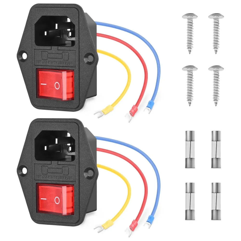 10A 250V AC Power Socket Inlet