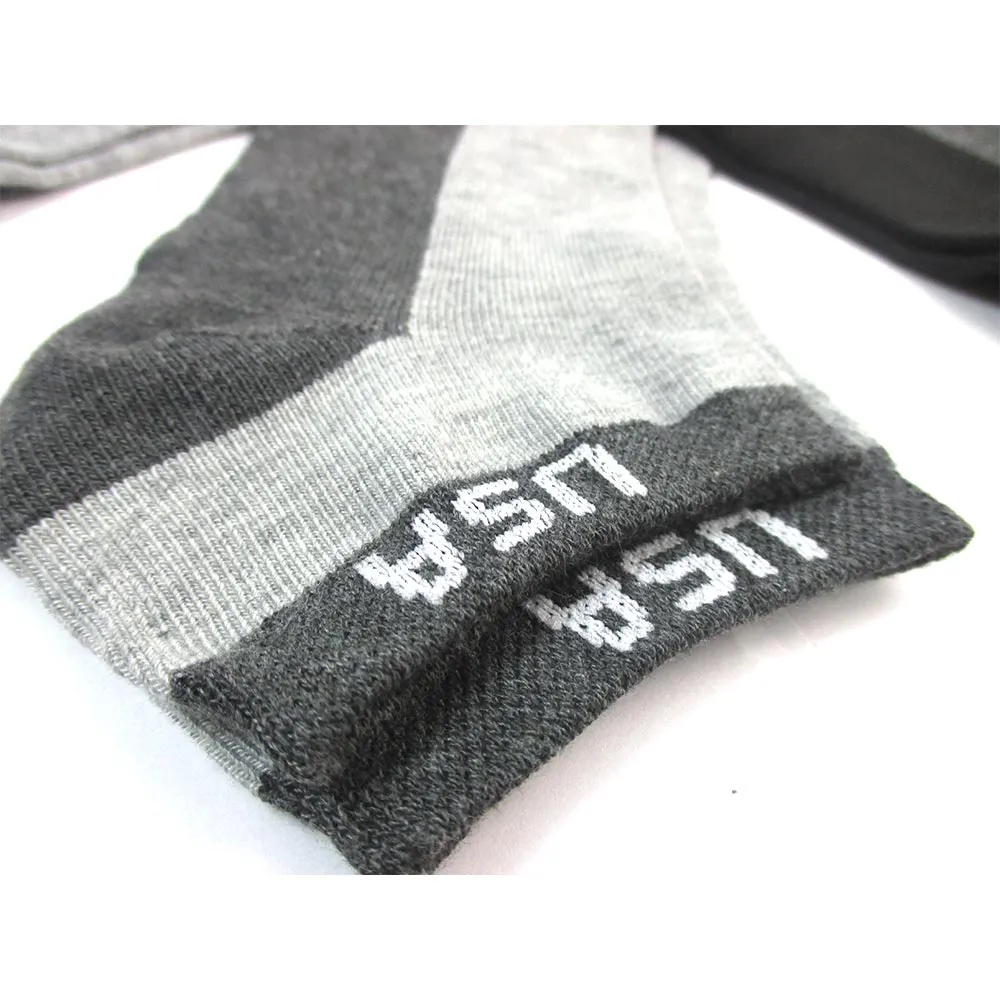 12 Pair Ankle Quarter Crew Socks Unixex Men Low Cut 10-13 Sport Black Grey Tones