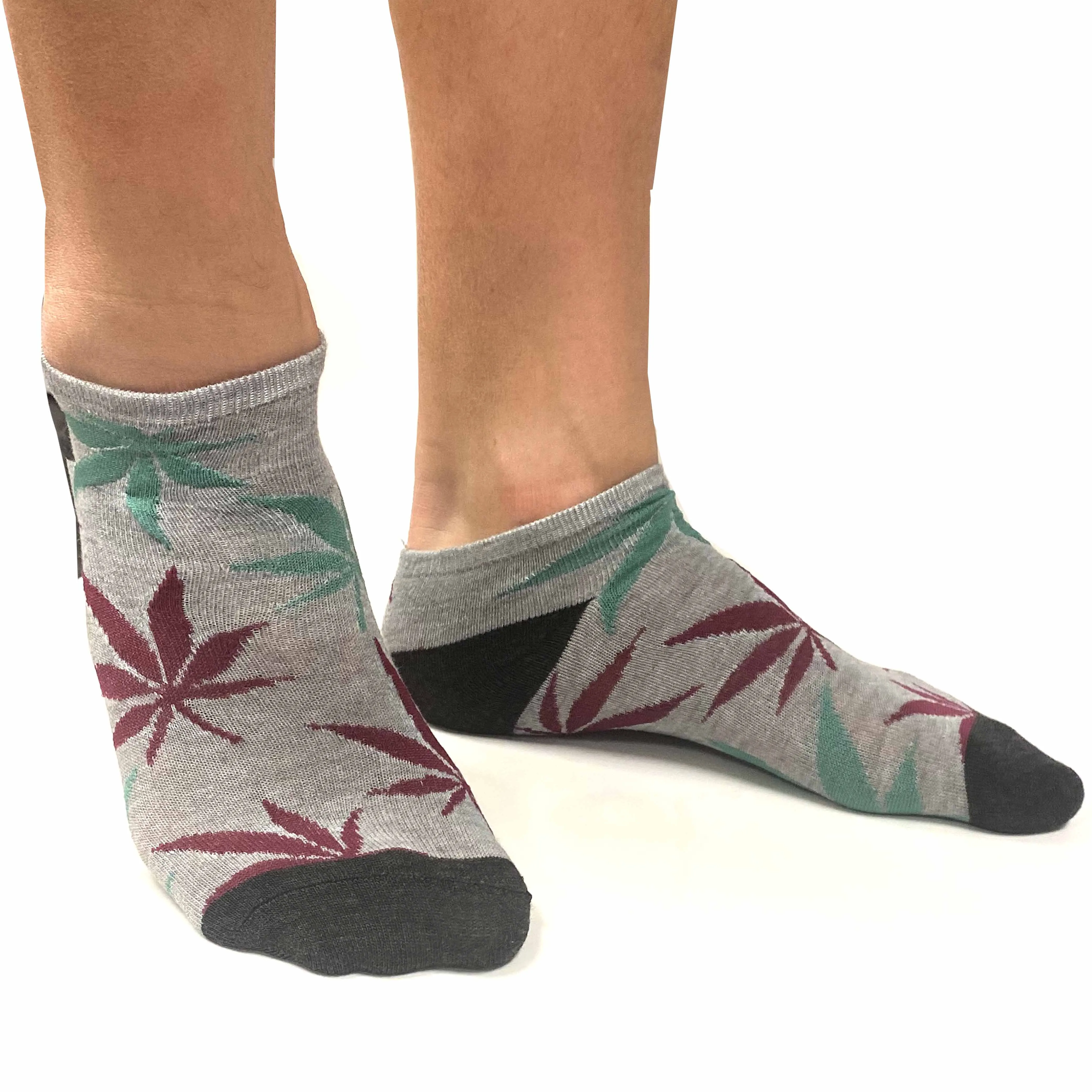 12 Pairs Novelty 420 Gift Socks Smoker Leaf Pot Ankle Casual Low Cut Men 9-11