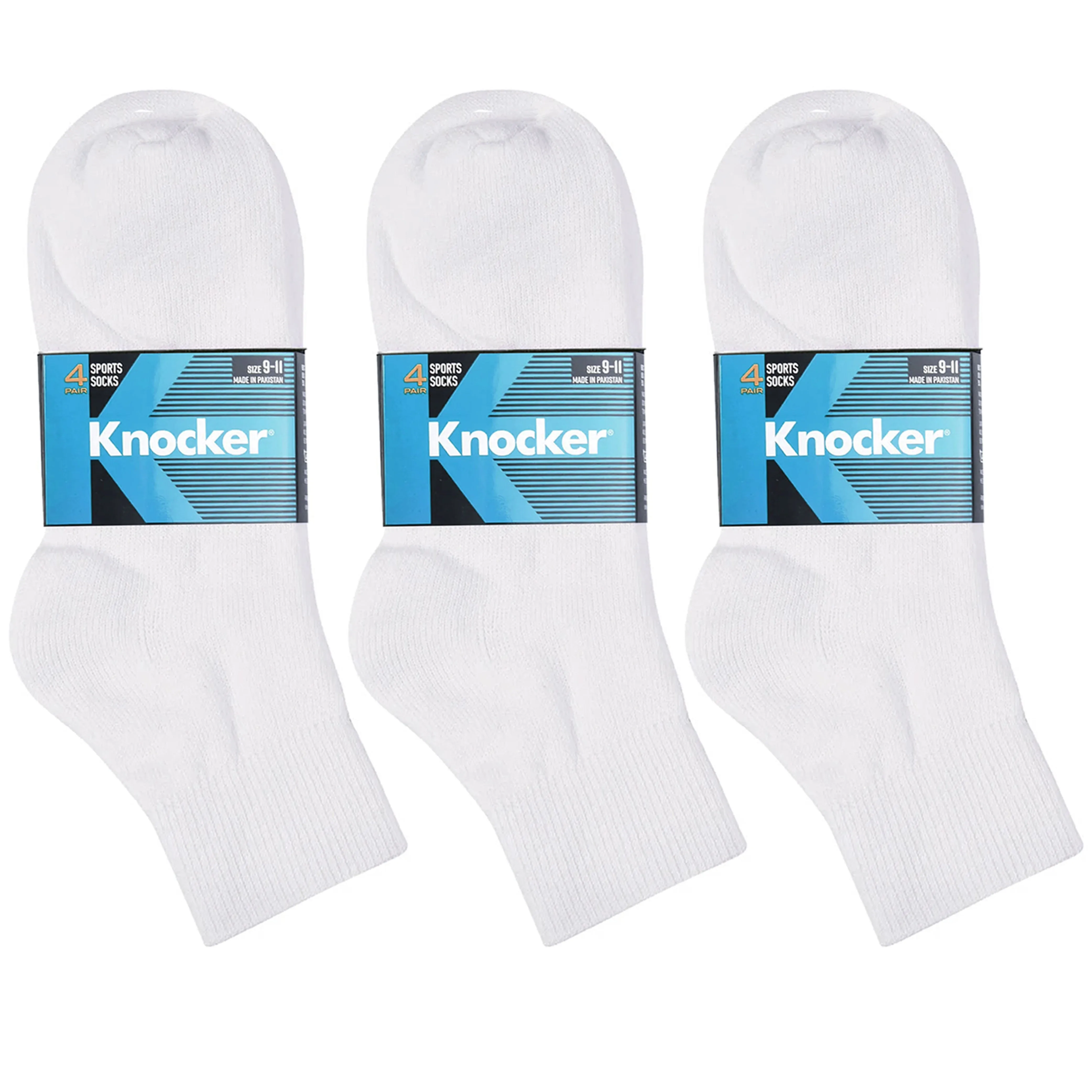 12 Pairs Running Sports Socks Quarter Ankle Low Cut Crew Mens Womens White 9-11