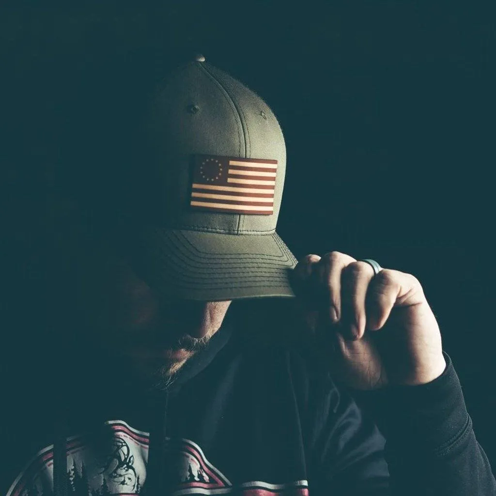 13 Colonies Leather Patch Hat
