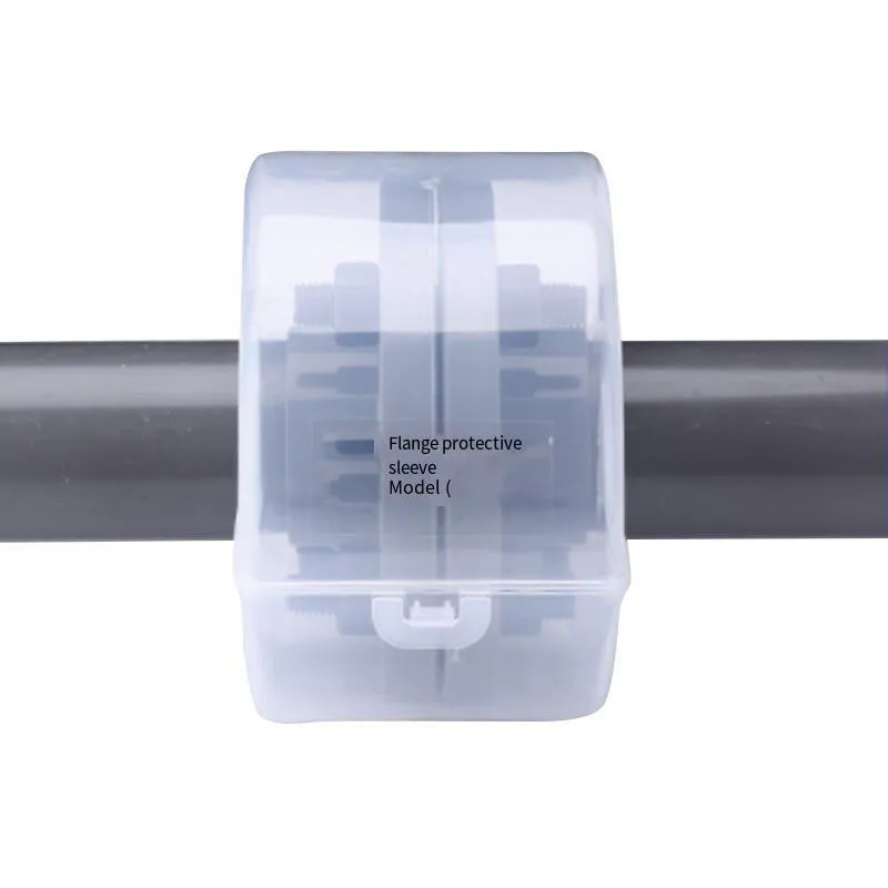 15 Pieces Pipe Protective Cover Transparent Plastic Packaging Cover Flange Protective Cover