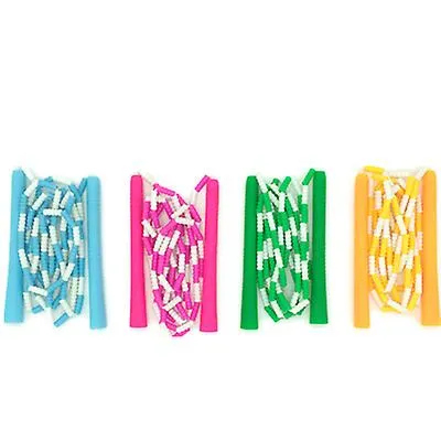2Pcs 17x2.5cm yellpw Children's sports fitness skipping school exam professional skipping rope long rope AZ18871