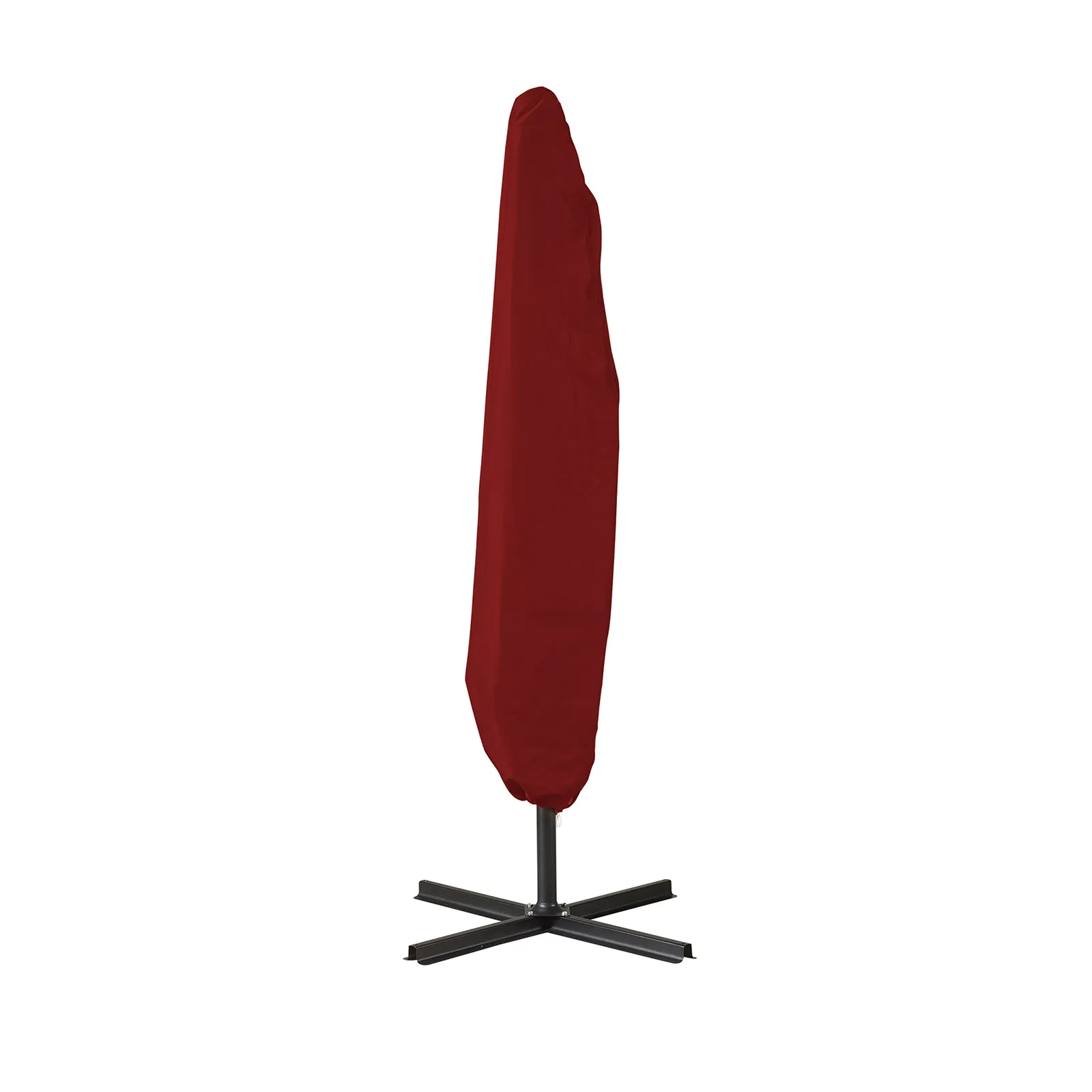 3M Outdoor Umbrella Cantilever | With Protective Cover | Patio Garden Shade | Crimson