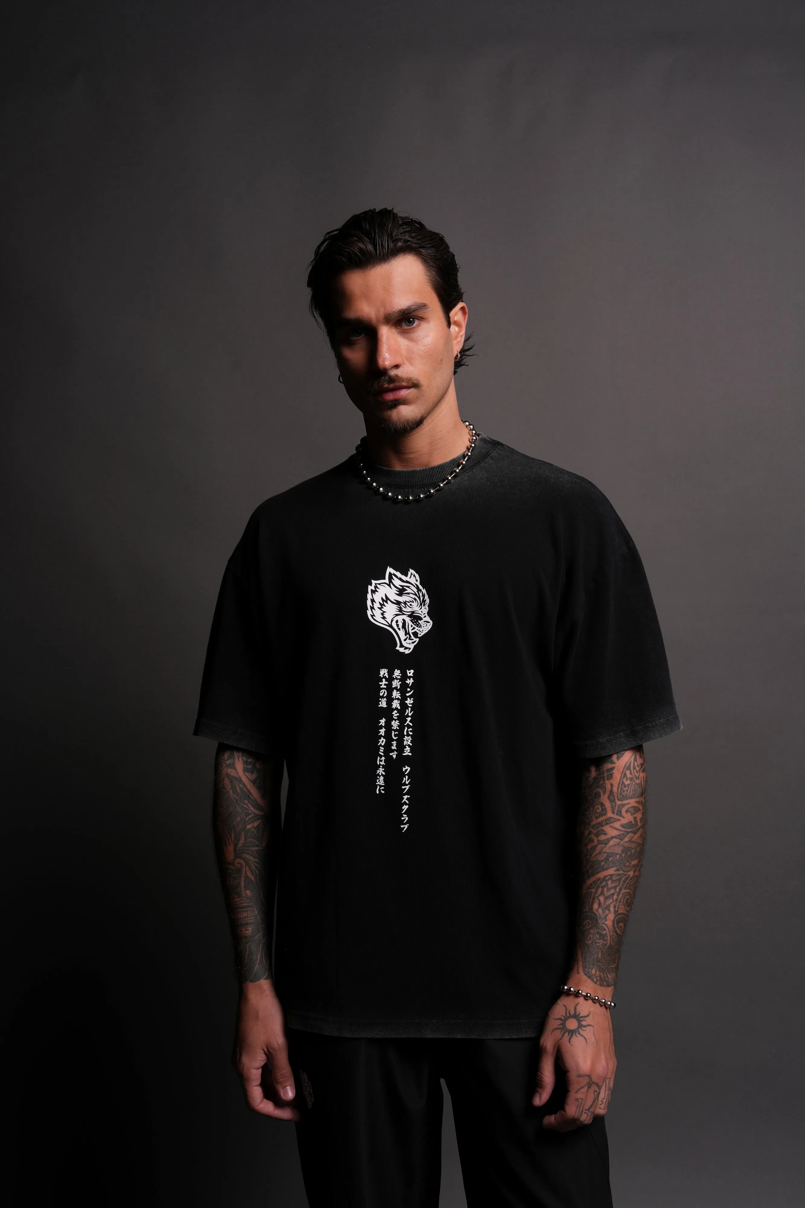 Always Watching "Premium" Oversized Tee in Black