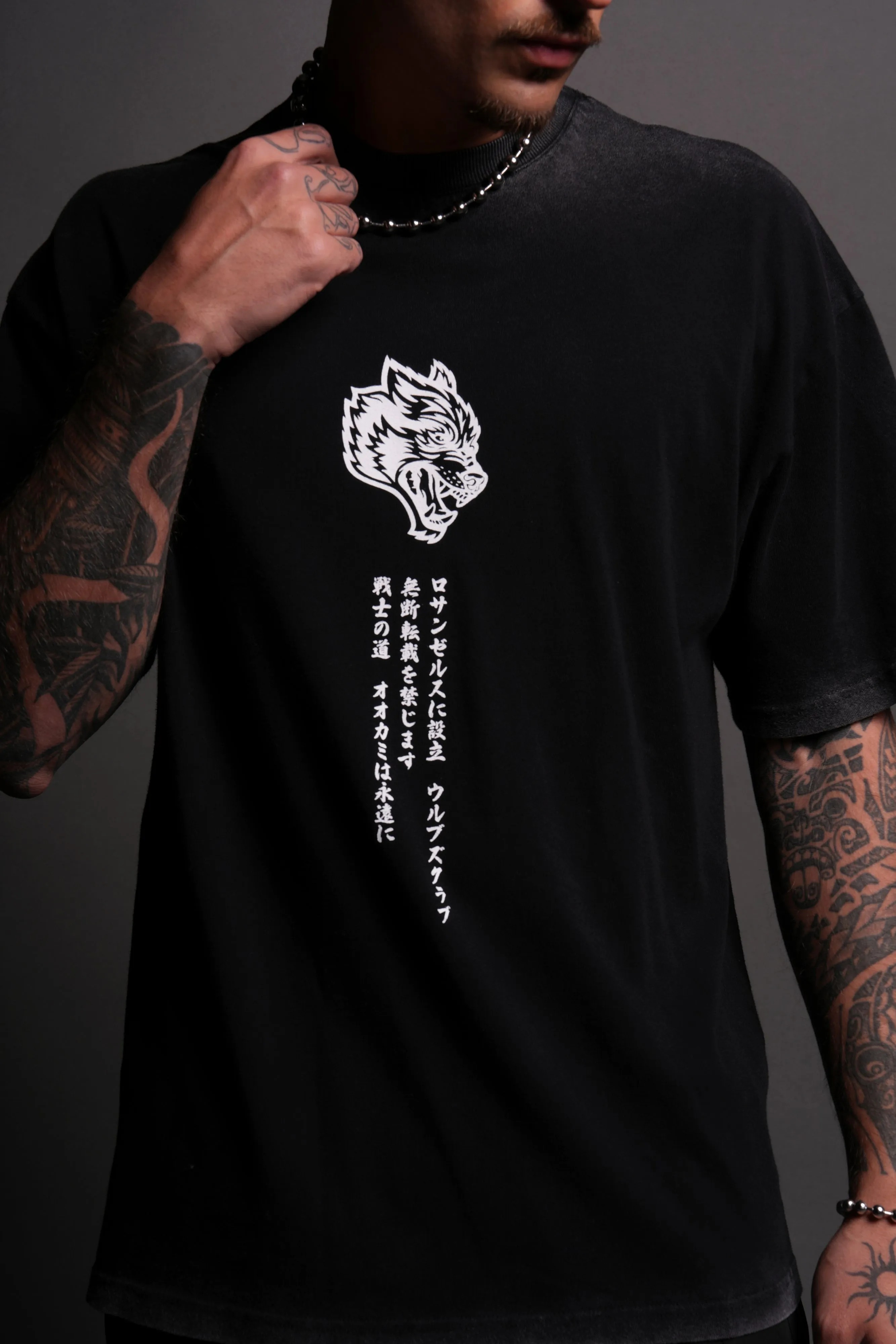 Always Watching "Premium" Oversized Tee in Black