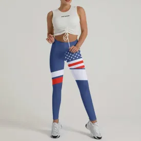 American Flag Leggings