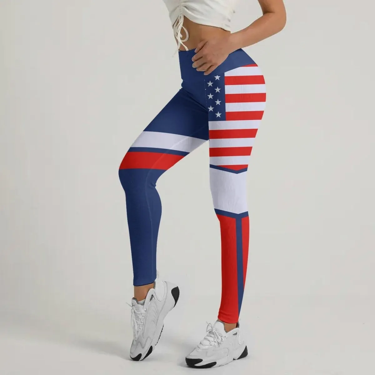 American Flag Leggings