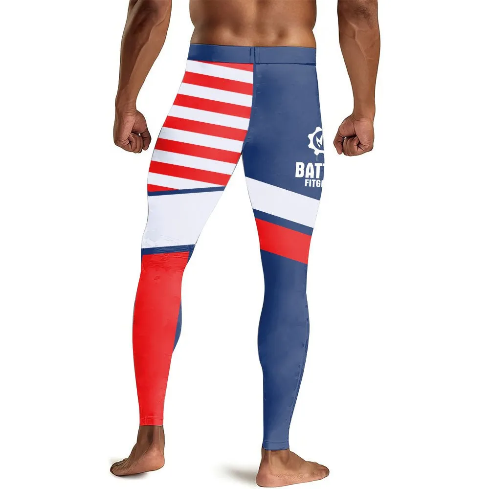 American Flag Men's Compression Leggings