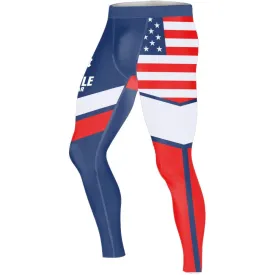 American Flag Men's Compression Leggings