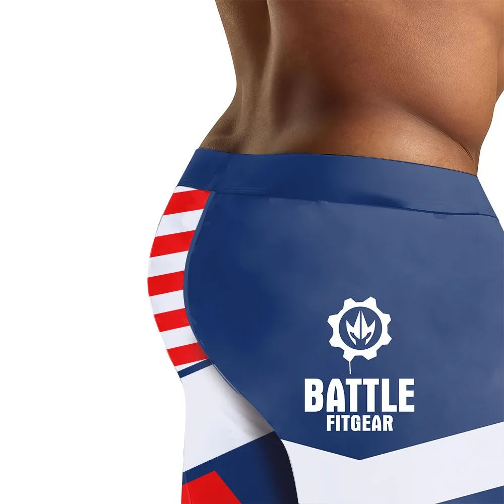 American Flag Men's Compression Leggings