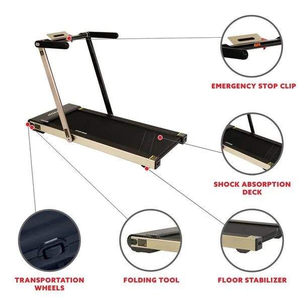 Asuna Slim Folding Space Saving Commercial Treadmill - 8730G