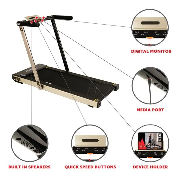 Asuna Slim Folding Space Saving Commercial Treadmill - 8730G
