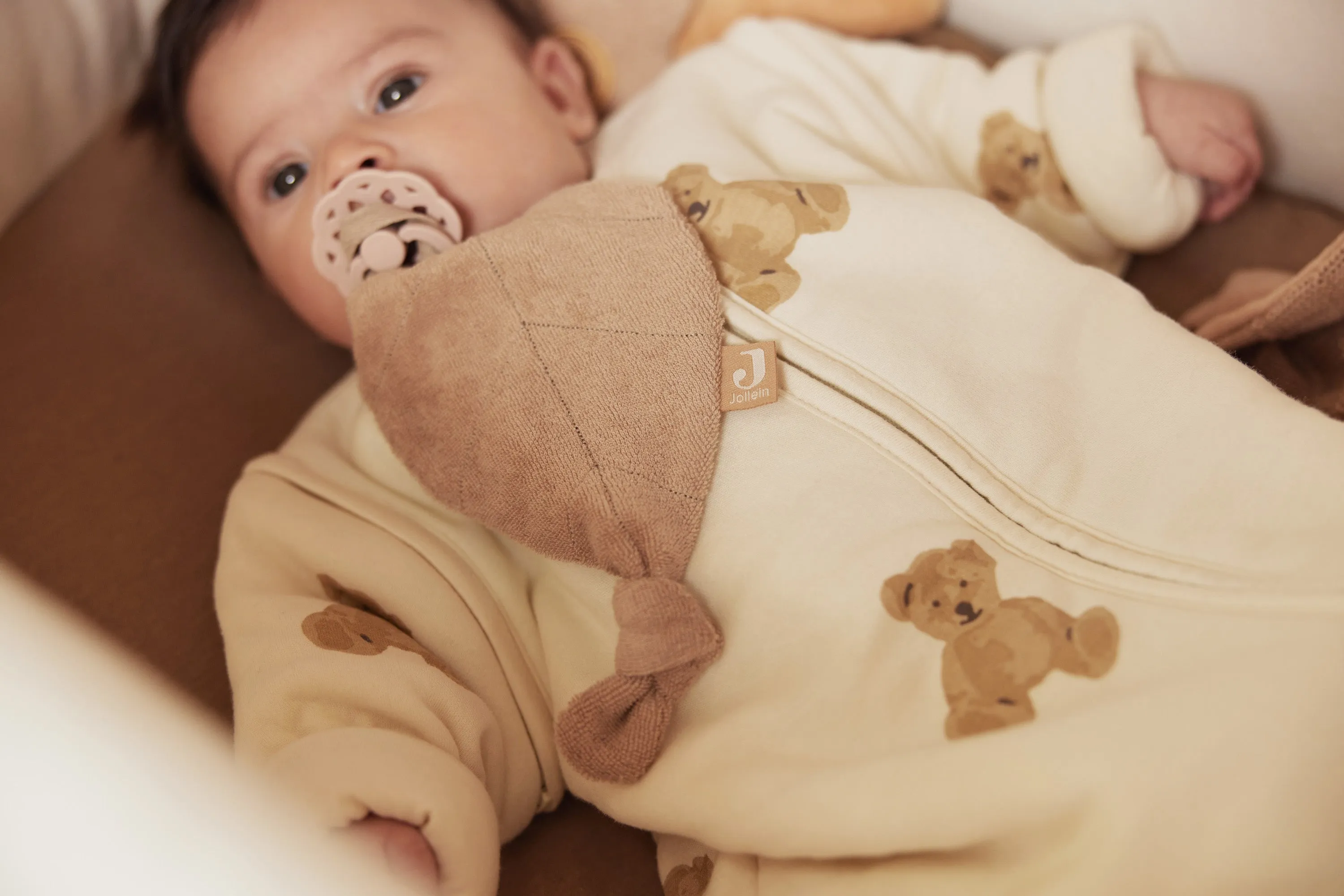 Baby Sleeping Bag with Removable Sleeves 70cm Teddy Bear