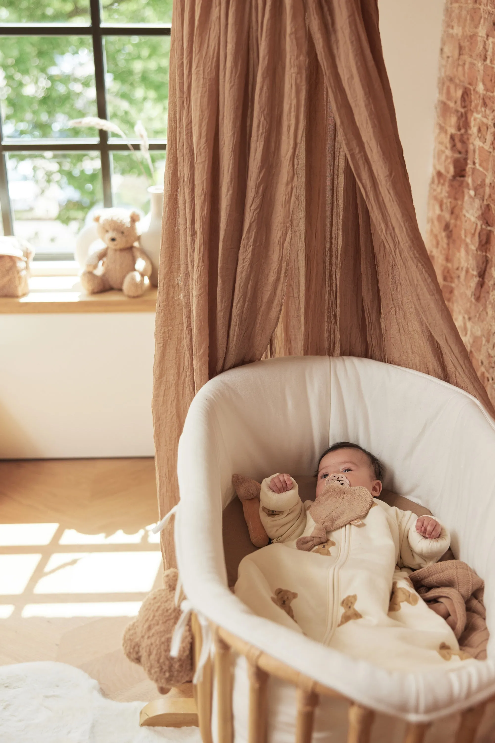Baby Sleeping Bag with Removable Sleeves 70cm Teddy Bear