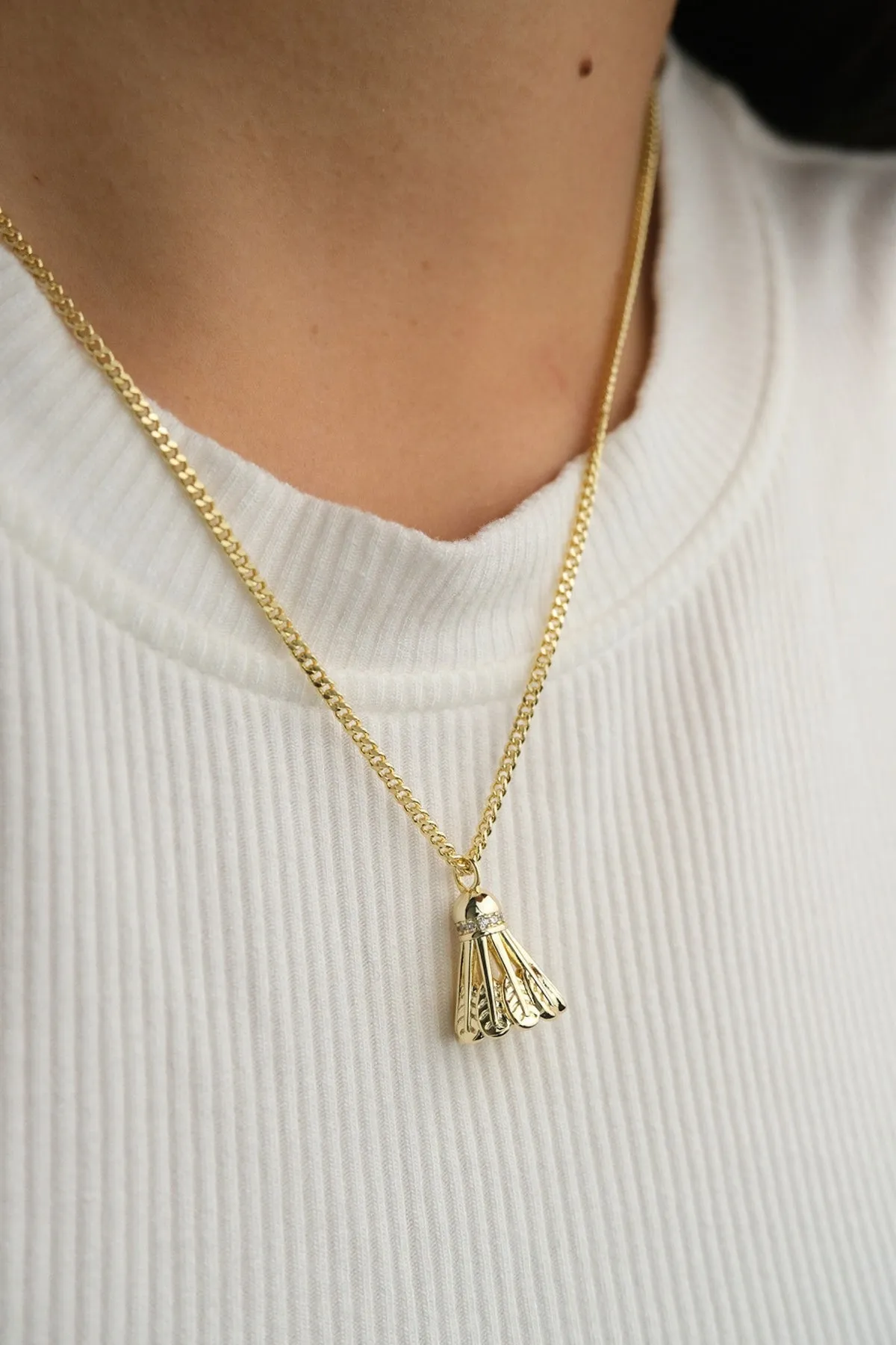 Badminton Necklace in Gold