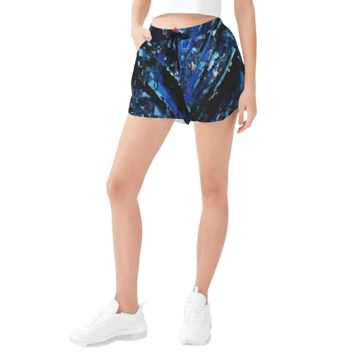 Blue Crystal Women's Beach Shorts