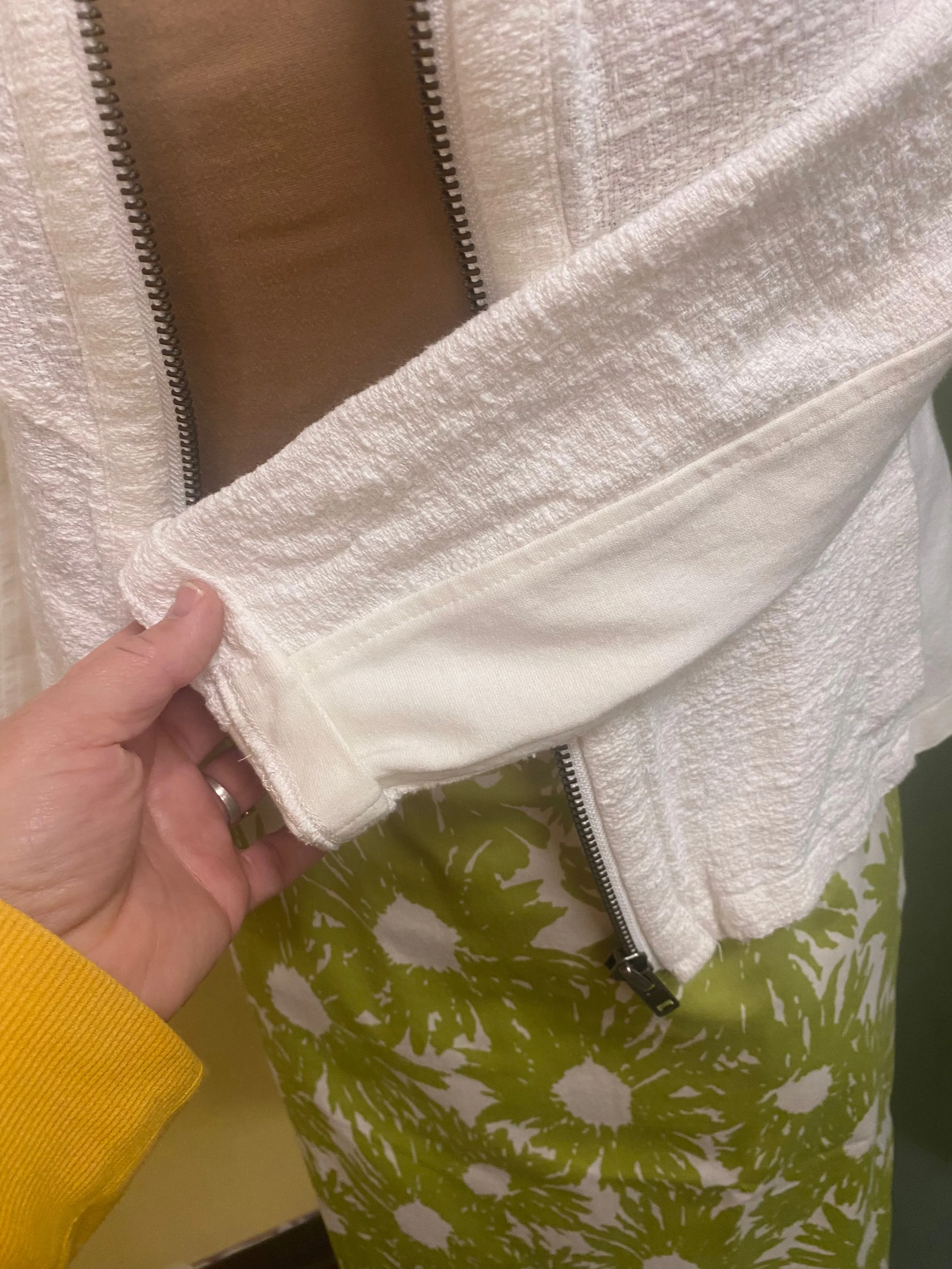 cabi white Jackets/coats, S