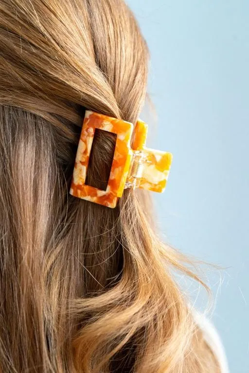 Carly Hair Claw - Orange