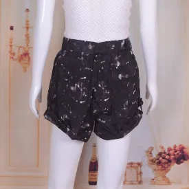 Casual Tie Dye Solid Shorts with Pockets and Sashes