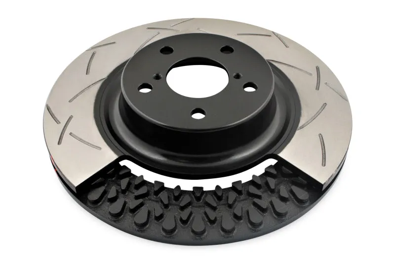 DBA 08  EVO X Front Slotted 5000 Series 2 Piece Rotor Assembled w/ Black Hat