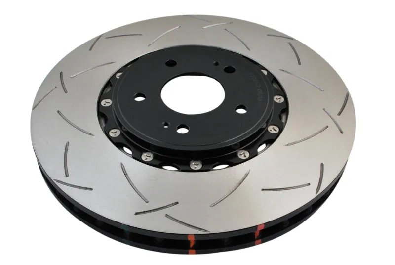 DBA 08  EVO X Front Slotted 5000 Series 2 Piece Rotor Assembled w/ Black Hat