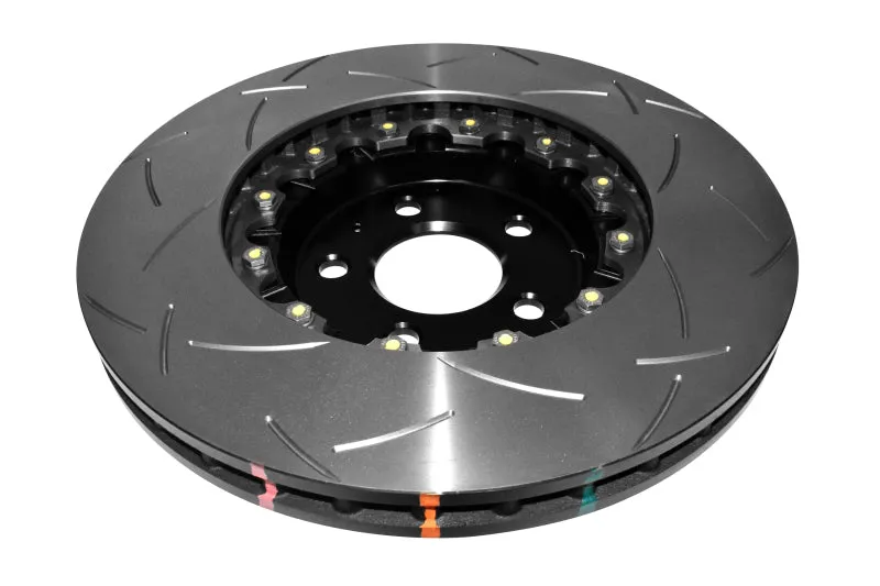 DBA 08  EVO X Front Slotted 5000 Series 2 Piece Rotor Assembled w/ Black Hat