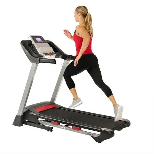 Electric Folding Treadmill With Bluetooth Speakers, Incline & Heart Rate Monitoring
