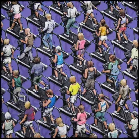 Exercising At The Gym by James Milroy