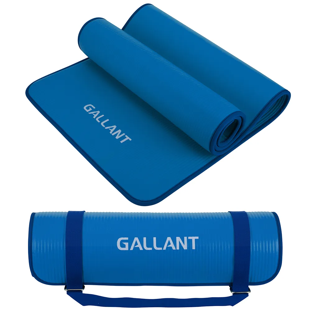 Gallant NBR Yoga Mat Non-Slip with Carry Handle Strap