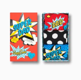 Happy Socks - 3-Pack Super Dad Socks Gift Set