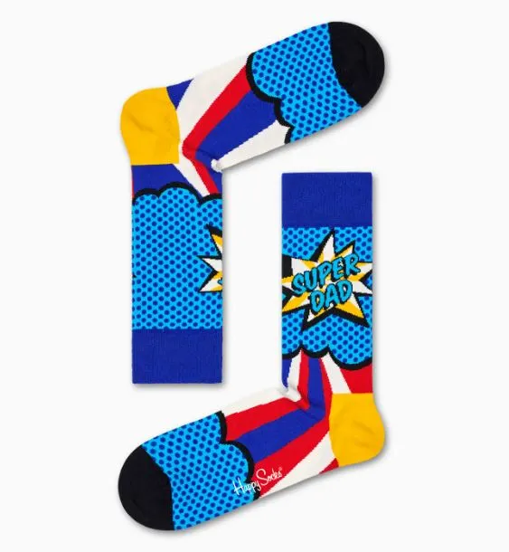 Happy Socks - 3-Pack Super Dad Socks Gift Set
