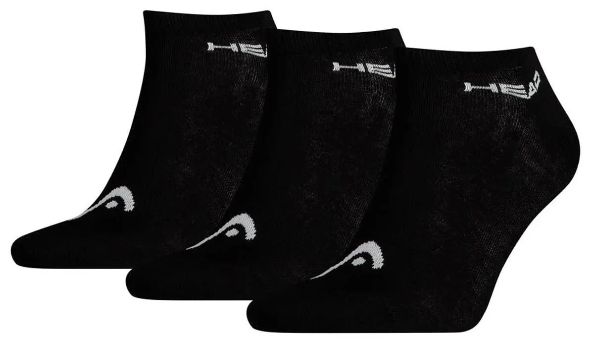 HEAD Sneaker Padel Socks (3 Pack) - Black