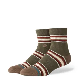 Instance Mens Dark Green Hill Top Quarter Socks