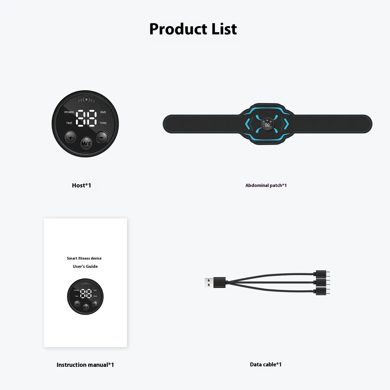 Intelligent Timed EMS Massage Belt For Lazy People To Exercise At Home