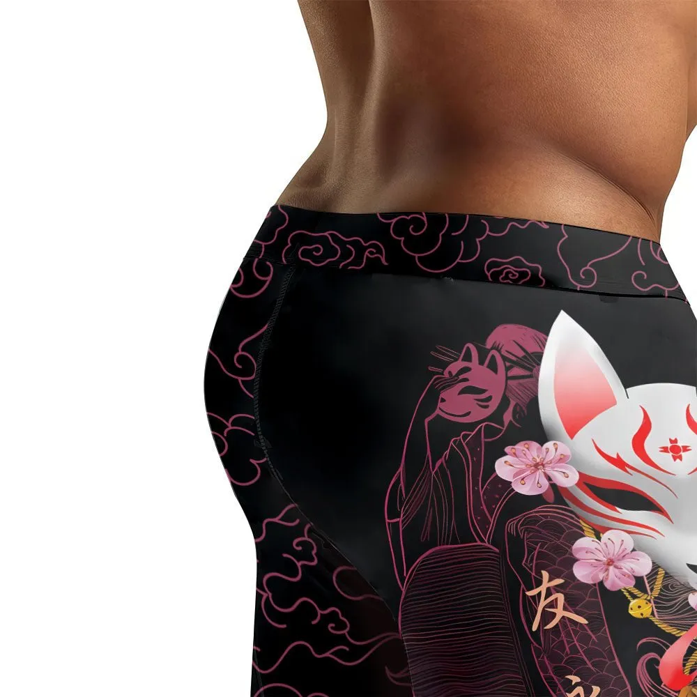 Kitsune Mask Men's Compression Leggings