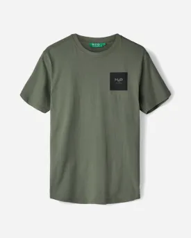 Lyø Organic Tee - Light Army/Black