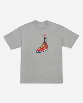 M Nike SB Waxed Tee - Dark Grey Heather
