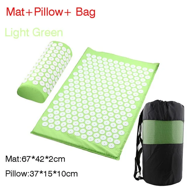 Massager Cushion Massage Yoga Mat Acupressure mat Relieve Stress Back Body Pain Spike Mat Massage Mat