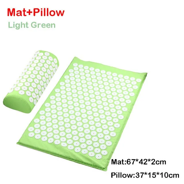 Massager Cushion Massage Yoga Mat Acupressure mat Relieve Stress Back Body Pain Spike Mat Massage Mat