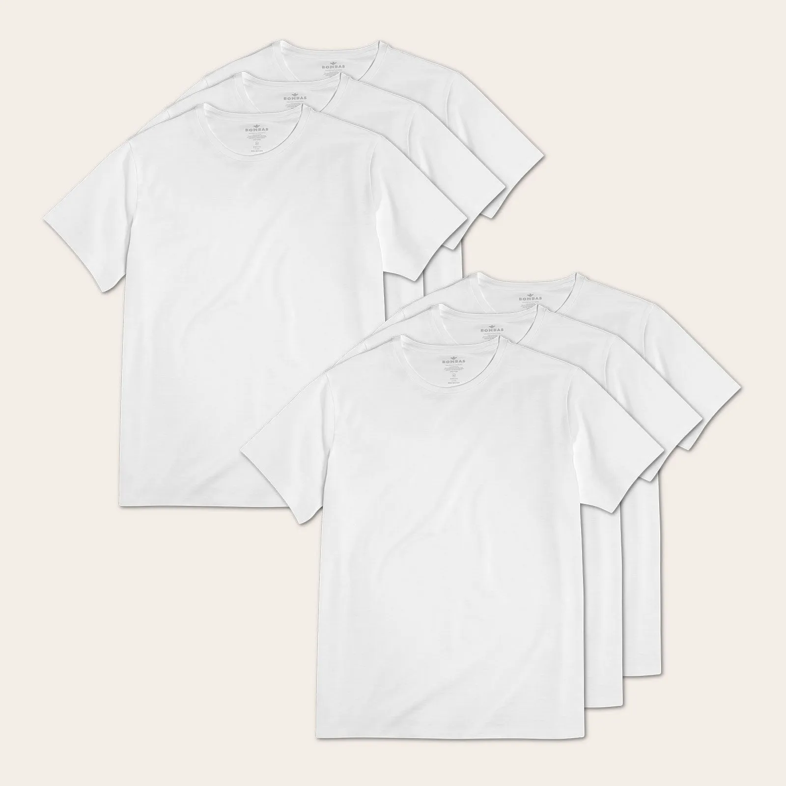 Men's Pima Cotton Crew Neck T-Shirt 6-Pack