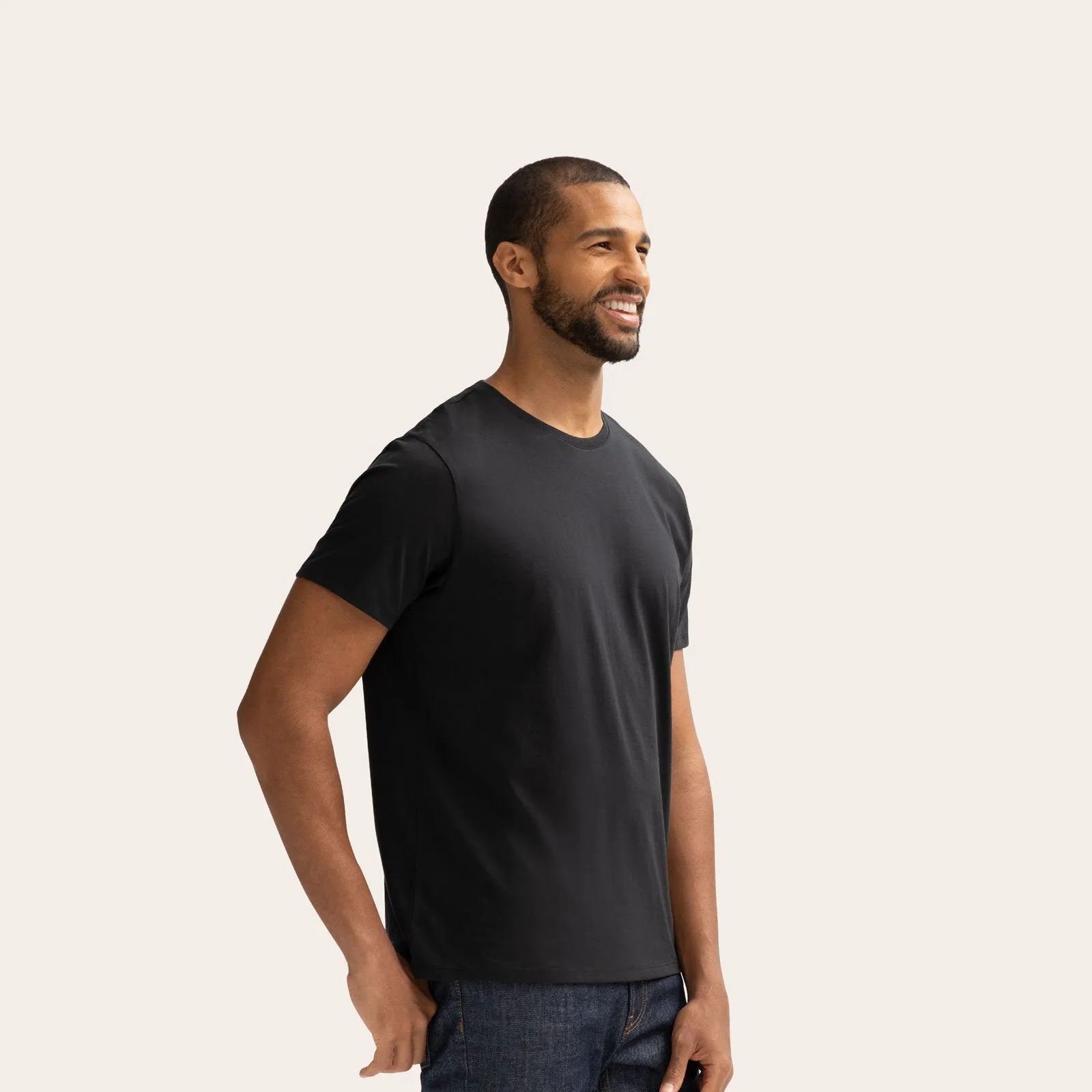 Men's Pima Cotton Crew Neck T-Shirt 6-Pack