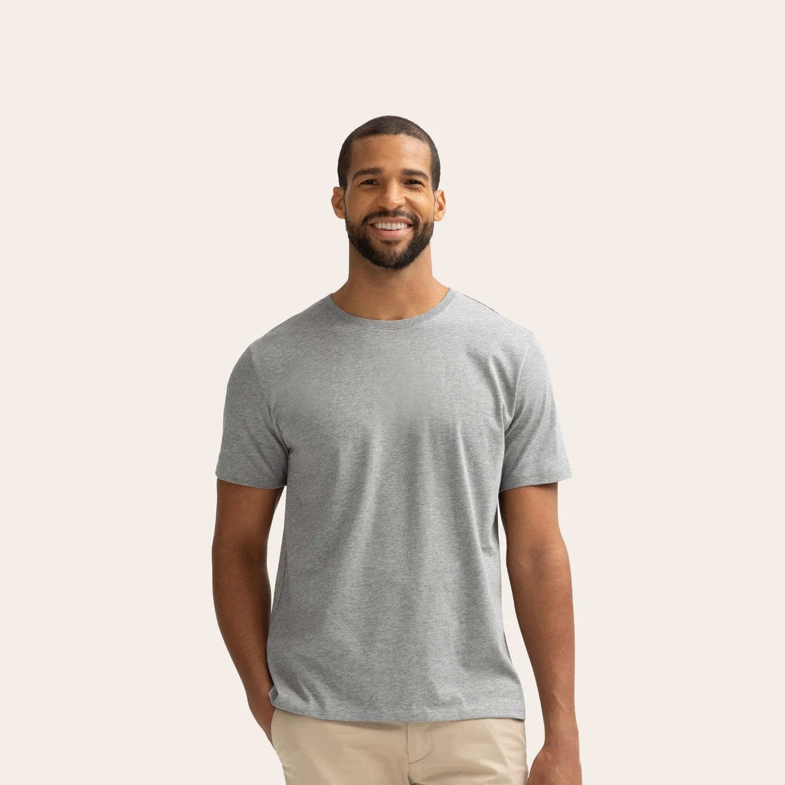 Men's Pima Cotton Crew Neck T-Shirt 6-Pack