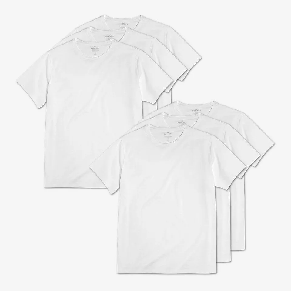 Men's Pima Cotton Crew Neck T-Shirt 6-Pack