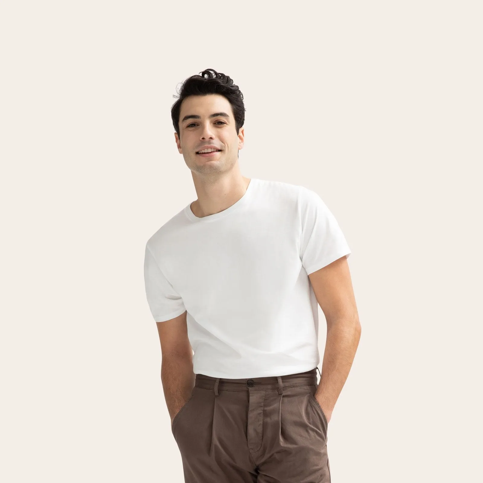 Men's Pima Cotton Crew Neck T-Shirt 6-Pack