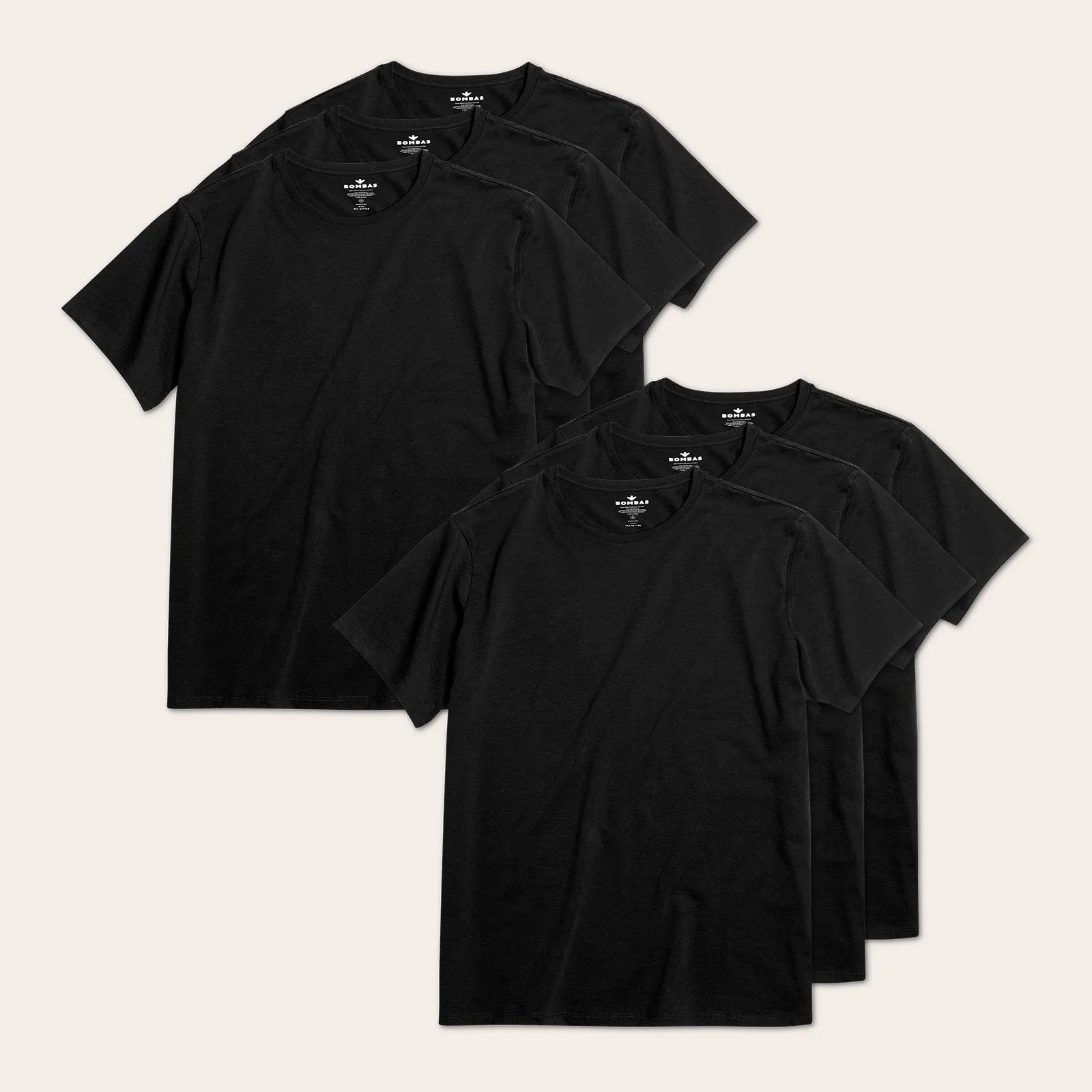Men's Pima Cotton Crew Neck T-Shirt 6-Pack