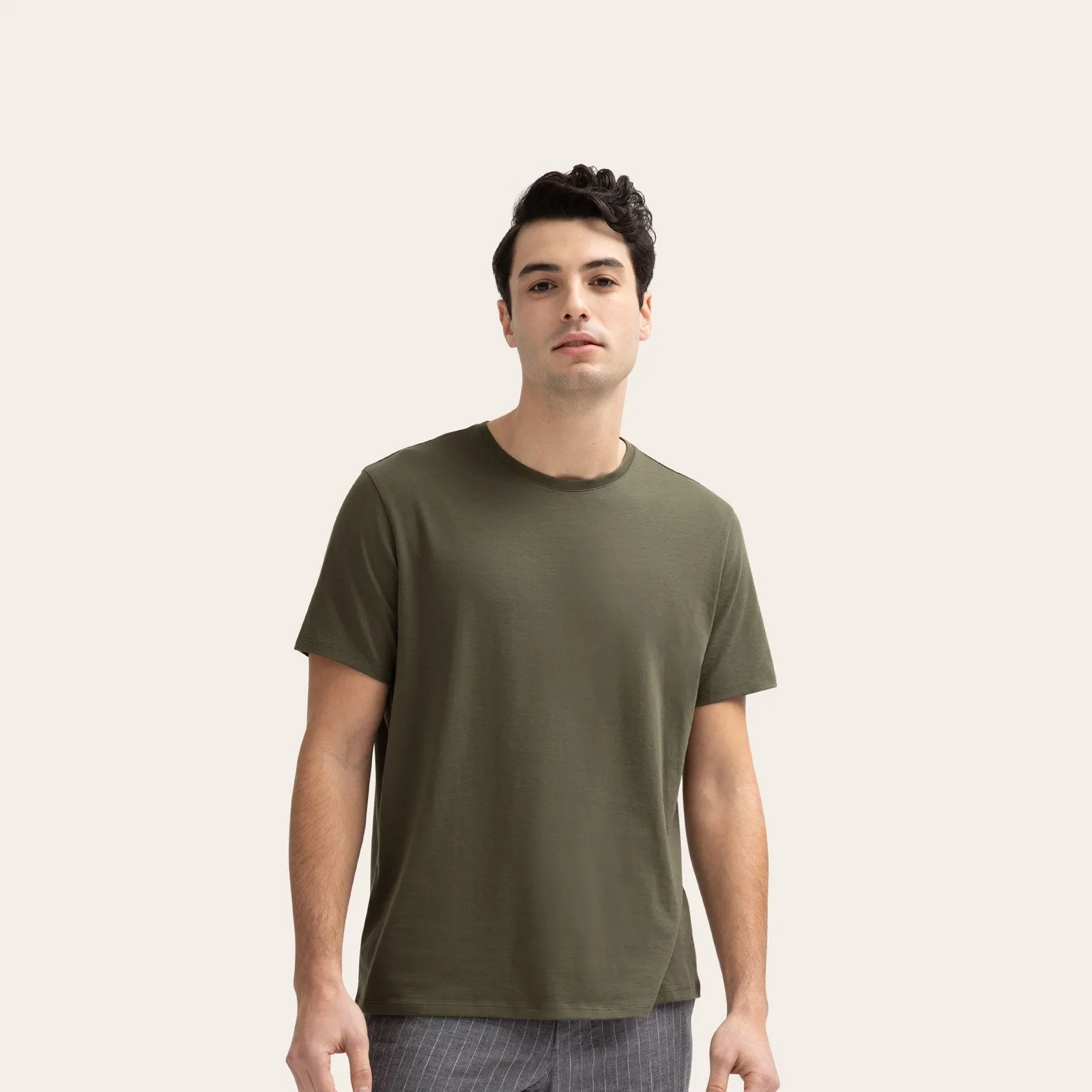 Men's Pima Cotton Crew Neck T-Shirt 6-Pack