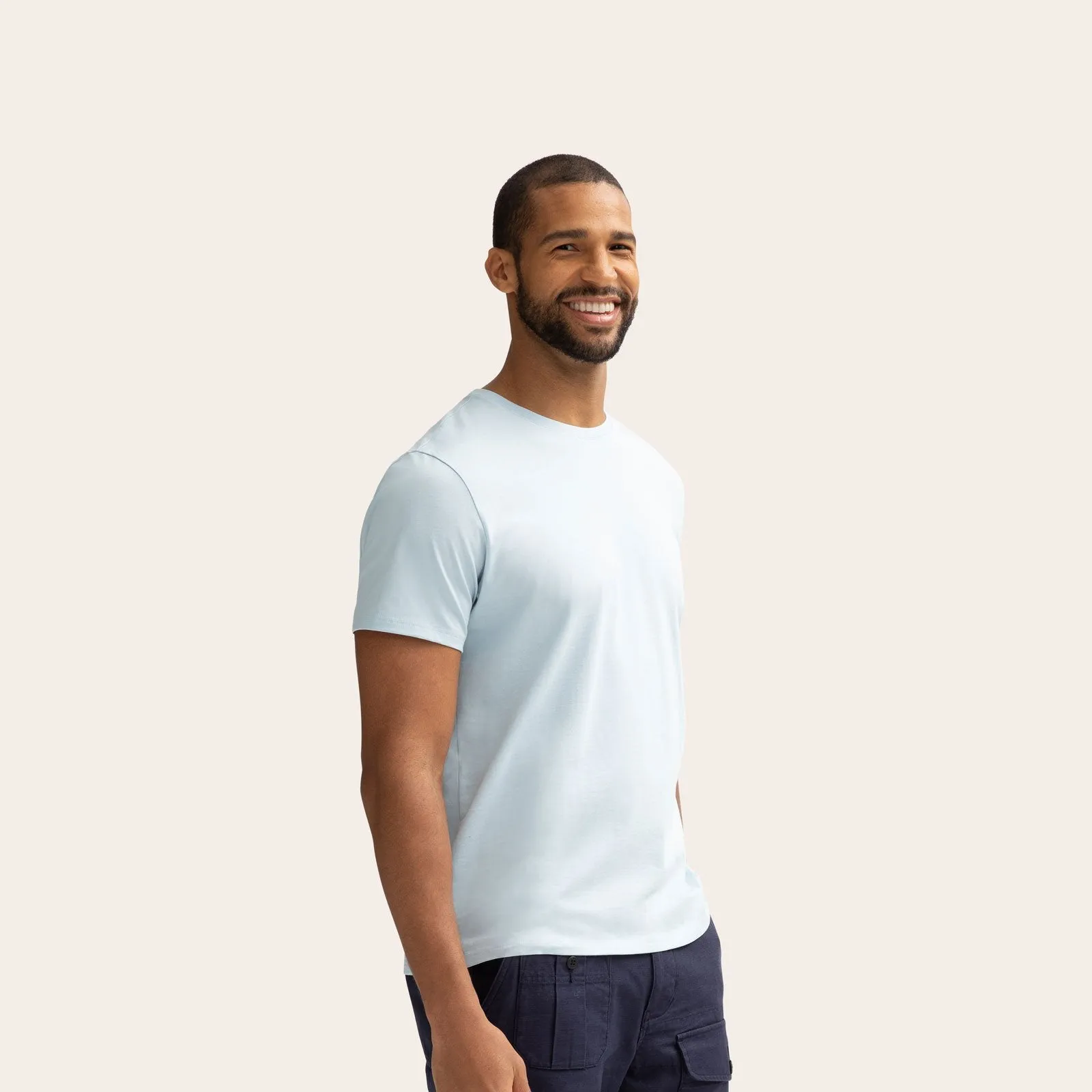 Men's Pima Cotton Crew Neck T-Shirt 6-Pack