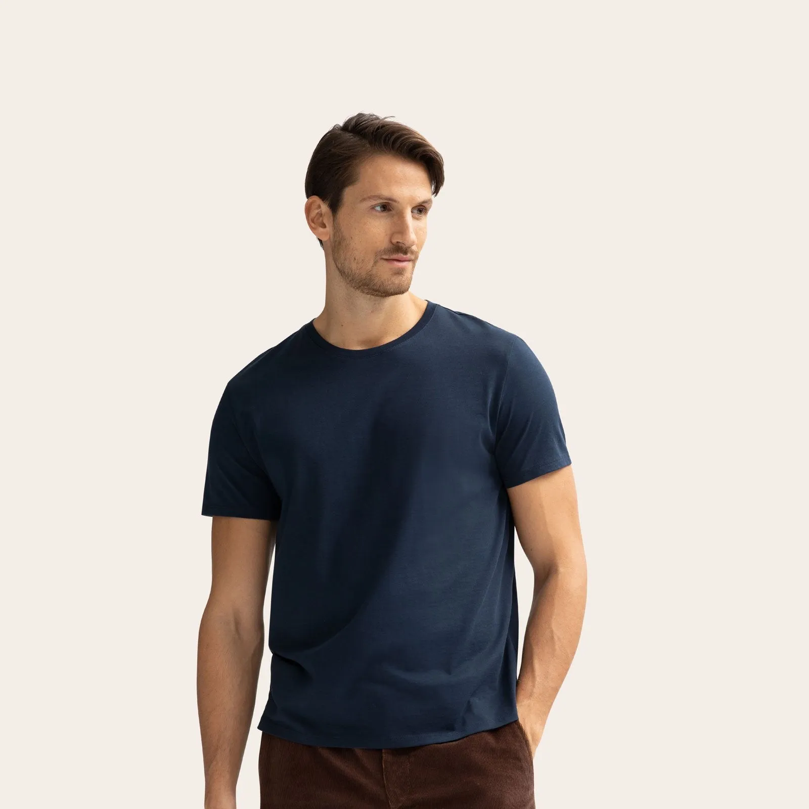 Men's Pima Cotton Crew Neck T-Shirt 6-Pack